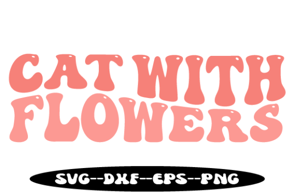 Cat with Flowers Retro Wavy Svg: A Designer’s Review