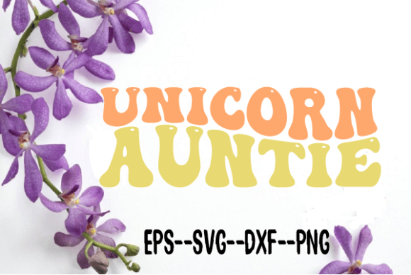 Reviewing the Unicorn Auntie Retro Wavy SVG